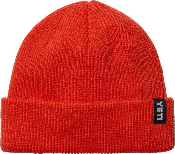 【送料無料】 イエティ レディース 帽子 ニットキャップ アクセサリー YETI Logo Badge Beanie Orange