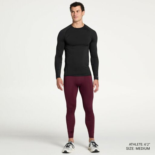 【送料無料】 DSG メンズ カジュアルパンツ ボトムス DSG Men's Compression Tights with Pocket Team Burgundy