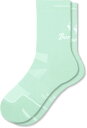 【送料無料】 ボンバス レディース 靴下 アンダーウェア Bombas Adult Script Logo Run Half Calf Socks Foam Green(4)
