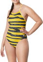 【送料無料】 スピード レディース 上下セット 水着 Speedo Women's Contort Stripes One-Piece Swimsuit Spe...