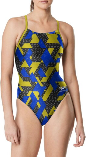 【送料無料】 スピード レディース 上下セット 水着 Speedo Women's Ruse Blocks Flyback One-Piece Swimsuit Saphire/Gold 【送料無料】 スピード レディース 上下セット 水着 Speedo Women's Ruse Blocks Flyback One-Piece Swimsuit Saphire/Gold