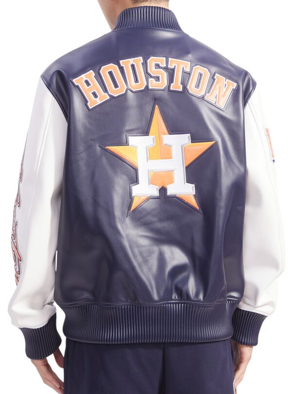 【送料無料】 プロスタンダード メンズ ジャケット・ブルゾン アウター Pro Standard Men's Houston Astros Navy Varsity Jacket