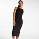 【送料無料】 キャリー レディース ワンピース トップス CALIA Women's Midi Swim Cover Up Dress Pure Black|詳細画像