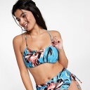 【送料無料】 キャリー レディース トップのみ 水着 CALIA Women's Scrunched Tie Back Bikini Top Tranquil Blue Floral(4)