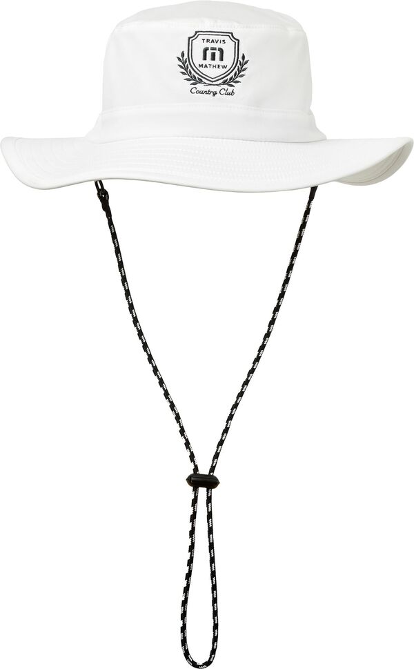 楽天ReVida 楽天市場店【送料無料】 トラビスマヒュー メンズ 帽子 アクセサリー TravisMathew Adult Local Favorite Golf Bucket Hat White