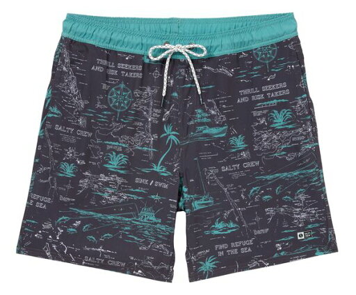 【送料無料】 ソルティークルー メンズ ハーフパンツ・ショーツ 水着 Salty Crew Men's Island Time Volley Swim Shorts Charcoal 【送料無料】 ソルティークルー メンズ ハーフパンツ・ショーツ 水着 Salty Crew Men's Island Time Volley Swim Shorts Charcoal