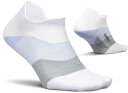 【送料無料】 フューチュアズ メンズ 靴下 アンダーウェア Feetures Elite Ultra Light No Show Tab Socks White Lilatech(4)