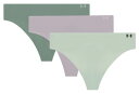 【送料無料】 アンダーアーマー レディース パンツ アンダーウェア Under Armour Women's Seamless Thong - 3 Pack G...