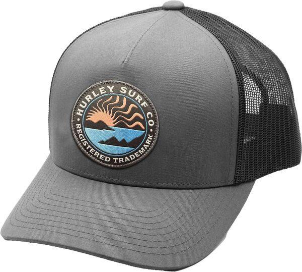 【送料無料】 ハーレー メンズ 帽子 アクセサリー Hurley M Patched Trucker Hat Dark Grey