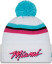 【送料無料】 ニューエラ レディース 帽子 アクセサリー New Era Adult 2024-25 City Edition Vice Miami Heat Alternate Knit Hat
