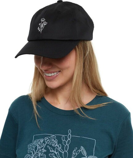 【送料無料】 テンツリー レディース 帽子 アクセサリー tentree Flower Embroidery Peak Hat Meteorite Blck/Sugar Pine 【送料無料】 テンツリー レディース 帽子 アクセサリー tentree Flower Embroidery Peak Hat Meteorite Blck/Sugar Pine
