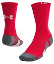 【送料無料】 アンダーアーマー メンズ 靴下 アンダーウェア Under Armour Adult UA Team Crew Socks Red