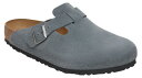 【送料無料】 ビルケンシュトック メンズ スニーカー シューズ Birkenstock Men's Boston Soft Footbed Clogs Basalt Grey