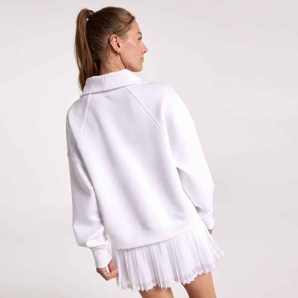 【送料無料】 キャリー レディース パーカー・スウェット アウター CALIA Women's Soft Scuba 1/4 Zip Pullover Pure White