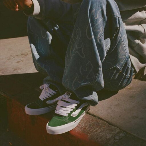 【送料無料】 バンズ メンズ スニーカー シューズ Vans Knu Skool Shoes White/Green