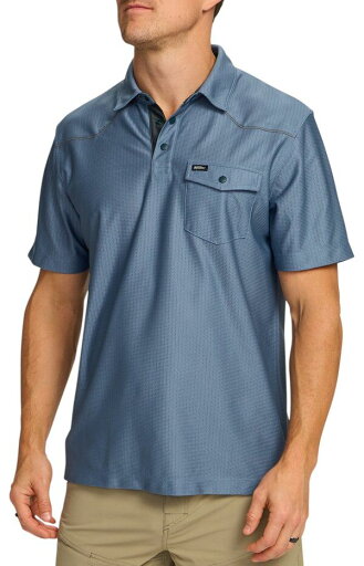 【送料無料】 ハウラーブラザーズ メンズ ポロシャツ トップス Howler Brothers Men's Ranchero Tech Polo Mirage Blue 【送料無料】 ハウラーブラザーズ メンズ ポロシャツ トップス Howler Brothers Men's Ranchero Tech Polo Mirage Blue