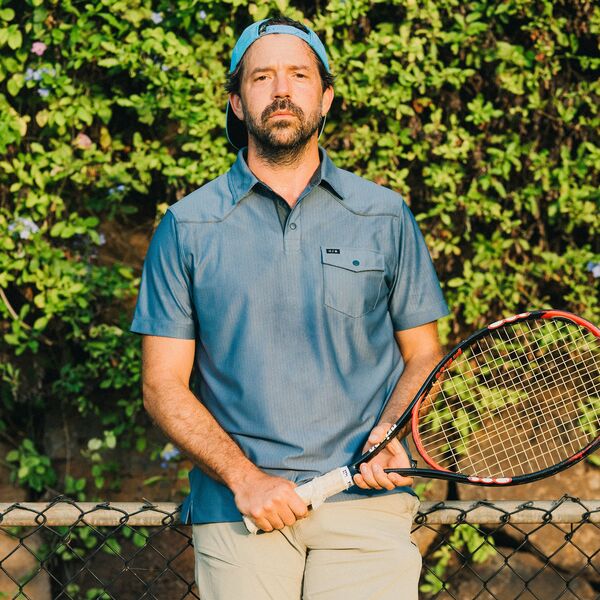 【送料無料】 ハウラーブラザーズ メンズ ポロシャツ トップス Howler Brothers Men's Ranchero Tech Polo Mirage Blue