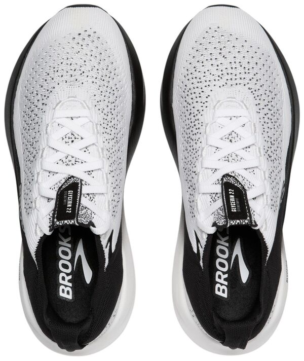 【送料無料】 ブルックス メンズ スニーカー シューズ Brooks Men's Glycerin StealthFit 22 Running Shoes White/Grey/Black