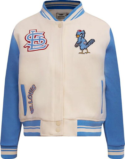 【送料無料】 プロスタンダード レディース ジャケット・ブルゾン アウター Pro Standard Women's St. Louis Cardinals Cream Classic Varsity Jacket 【送料無料】 プロスタンダード レディース ジャケット・ブルゾン アウター Pro Standard Women's St. Louis Cardinals Cream Classic Varsity Jacket