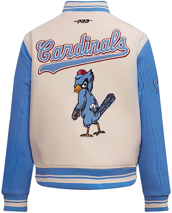 【送料無料】 プロスタンダード レディース ジャケット・ブルゾン アウター Pro Standard Women's St. Louis Cardinals Cream Classic Varsity Jacket