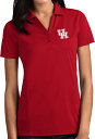 【送料無料】 アンティグア レディース ポロシャツ トップス Antigua Women's Houston Cougars Red Tribute Perfo...