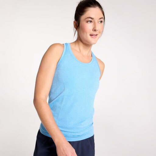【送料無料】 キャリー レディース シャツ トップス CALIA Women's Seamless Scoop Tank Tranquil Blue Spacedye 【送料無料】 キャリー レディース シャツ トップス CALIA Women's Seamless Scoop Tank Tranquil Blue Spacedye