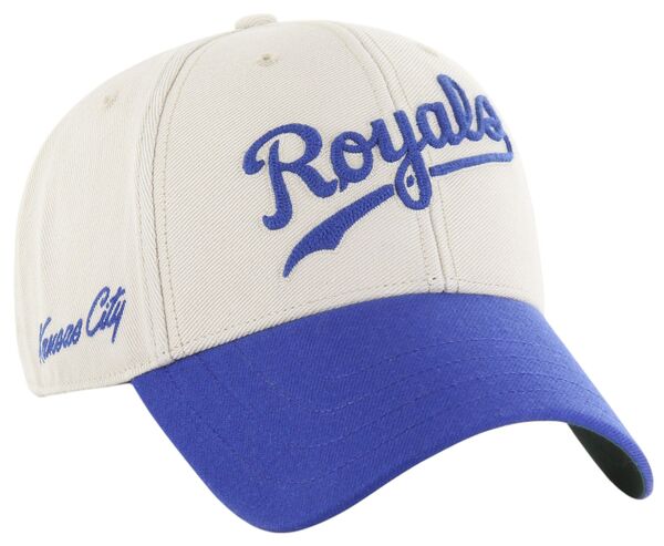 楽天ReVida 楽天市場店【送料無料】 フォーティーセブン レディース 帽子 アクセサリー '47 Adult Kansas City Royals White Cooperstown Fieldstone MVP Adjustable Hat
