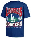 【送料無料】 フォーティーセブン メンズ Tシャツ トップス '47 Adult Los Angeles Dodgers Royal Rockem Foundation T-Shirt