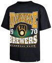【送料無料】 フォーティーセブン レディース Tシャツ トップス '47 Adult Milwaukee Brewers Navy Rockem Foundation T-Shirt
