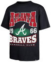 【送料無料】 フォーティーセブン メンズ Tシャツ トップス '47 Adult Atlanta Braves Navy Rockem Foundation T-Shirt