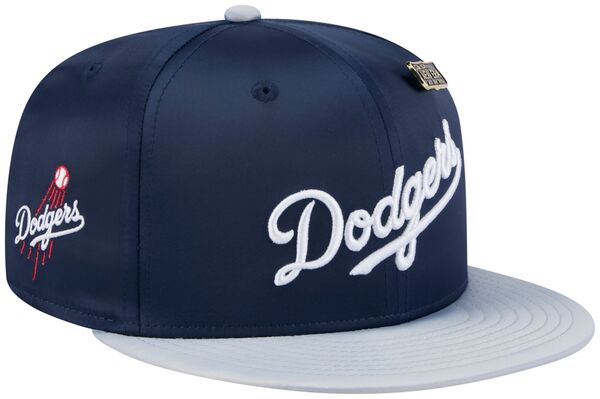 楽天ReVida 楽天市場店【送料無料】 ニューエラ メンズ 帽子 アクセサリー New Era Adult Los Angeles Dodgers Royal Satin 59Fifty Fitted Hat