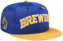【送料無料】 ニューエラ レディース 帽子 アクセサリー New Era Adult Milwaukee Brewers Blue Satin 59Fifty ...