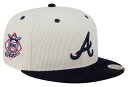 【送料無料】 ニューエラ レディース 帽子 アクセサリー New Era Adult Atlanta Braves Cream 2Tone Corduroy 5...