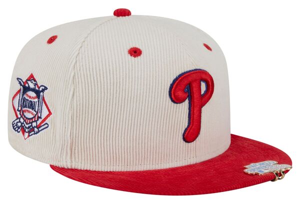 【送料無料】 ニューエラ メンズ 帽子 アクセサリー New Era Adult Philadelphia Phillies Cream 2Tone Corduroy 59Fifty Fitted Hat