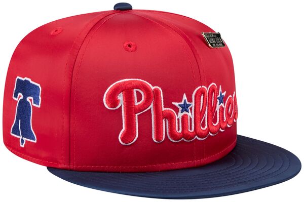 【送料無料】 ニューエラ メンズ 帽子 アクセサリー New Era Adult Philadelphia Phillies Red Satin 59Fifty Fitted Hat