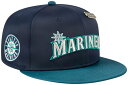 【送料無料】 ニューエラ レディース 帽子 アクセサリー New Era Adult Seattle Mariners Navy Satin 59Fifty F...