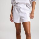 【送料無料】 キャリー レディース ハーフパンツ・ショーツ ボトムス CALIA Women's Pique Scuba Shorts Pure White(4)