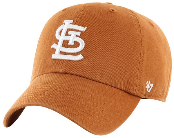 楽天ReVida 楽天市場店【送料無料】 フォーティーセブン メンズ 帽子 アクセサリー '47 Adult St. Louis Cardinals Orange Logo Clean Up Adjustable Hat