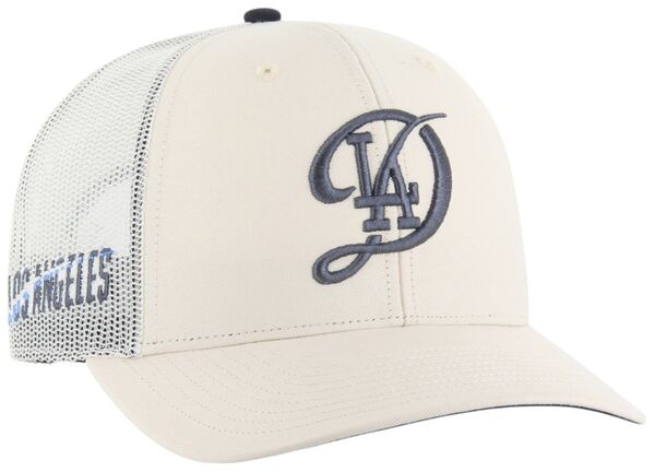 【送料無料】 フォーティーセブン メンズ 帽子 アクセサリー '47 Adult Los Angeles Dodgers Tan Logo Trucker Adjustable Hat