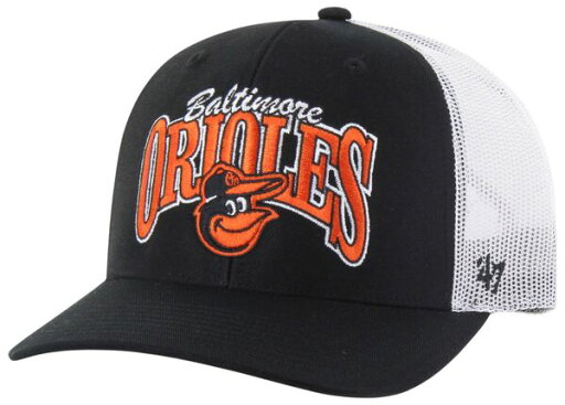 【送料無料】 フォーティーセブン メンズ 帽子 アクセサリー '47 Adult Baltimore Orioles Black Keystone Trucker Adjustable Hat 【送料無料】 フォーティーセブン メンズ 帽子 アクセサリー '47 Adult Baltimore Orioles Black Keystone Trucker Adjustable Hat