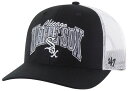 【送料無料】 フォーティーセブン レディース 帽子 アクセサリー '47 Adult Chicago White Sox Black Keystone Trucker Adjustable Hat(4)