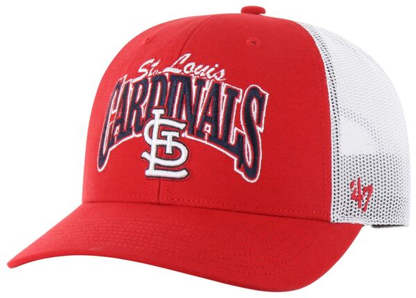 楽天ReVida 楽天市場店【送料無料】 フォーティーセブン レディース 帽子 アクセサリー '47 Adult St. Louis Cardinals Red Keystone Trucker Adjustable Hat