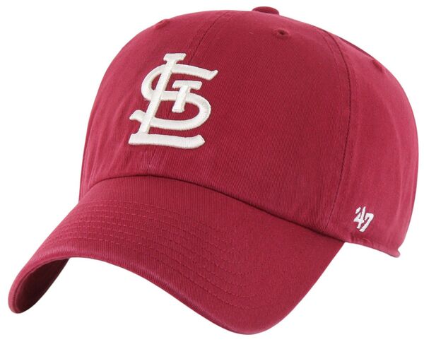 楽天ReVida 楽天市場店【送料無料】 フォーティーセブン メンズ 帽子 アクセサリー '47 Adult St. Louis Cardinals Red Logo Clean Up Adjustable Hat