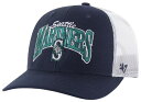 【送料無料】 フォーティーセブン レディース 帽子 アクセサリー '47 Adult Seattle Mariners Navy Keystone Trucker Adjustable Hat(4)