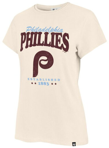 【送料無料】 フォーティーセブン レディース Tシャツ トップス '47 Women's Philadelphia Phillies Cream Rally Cry Frankie T-Shirt 【送料無料】 フォーティーセブン レディース Tシャツ トップス '47 Women's Philadelphia Phillies Cream Rally Cry Frankie T-Shirt