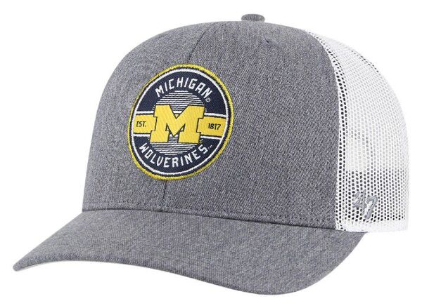 【送料無料】 フォーティーセブン メンズ 帽子 アクセサリー '47 Adult Michigan Wolverines 2025 City Connect Hash Mark Adjustable Trucker Hat