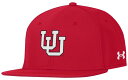 【送料無料】 アンダーアーマー レディース 帽子 アクセサリー Under Armour Adult Utah Utes Red Fitted Baseball...