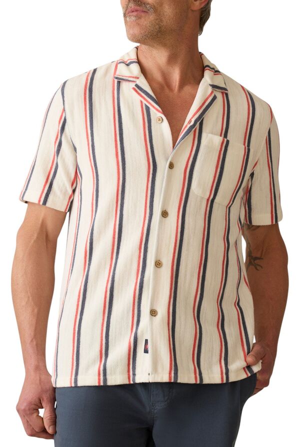 【送料無料】 ファレティ メンズ シャツ トップス Faherty Men's Cabana Towel Terry Shirt Beach Club..