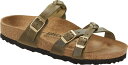 【送料無料】 ビルケンシュトック レディース スニーカー シューズ Birkenstock Women's Franca Braid Sandal Green Olive/Oiled Leather