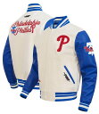 【送料無料】 プロスタンダード メンズ ジャケット・ブルゾン アウター Pro Standard Men's Philadelphia Phillies Cream Rib Wool Jacket
